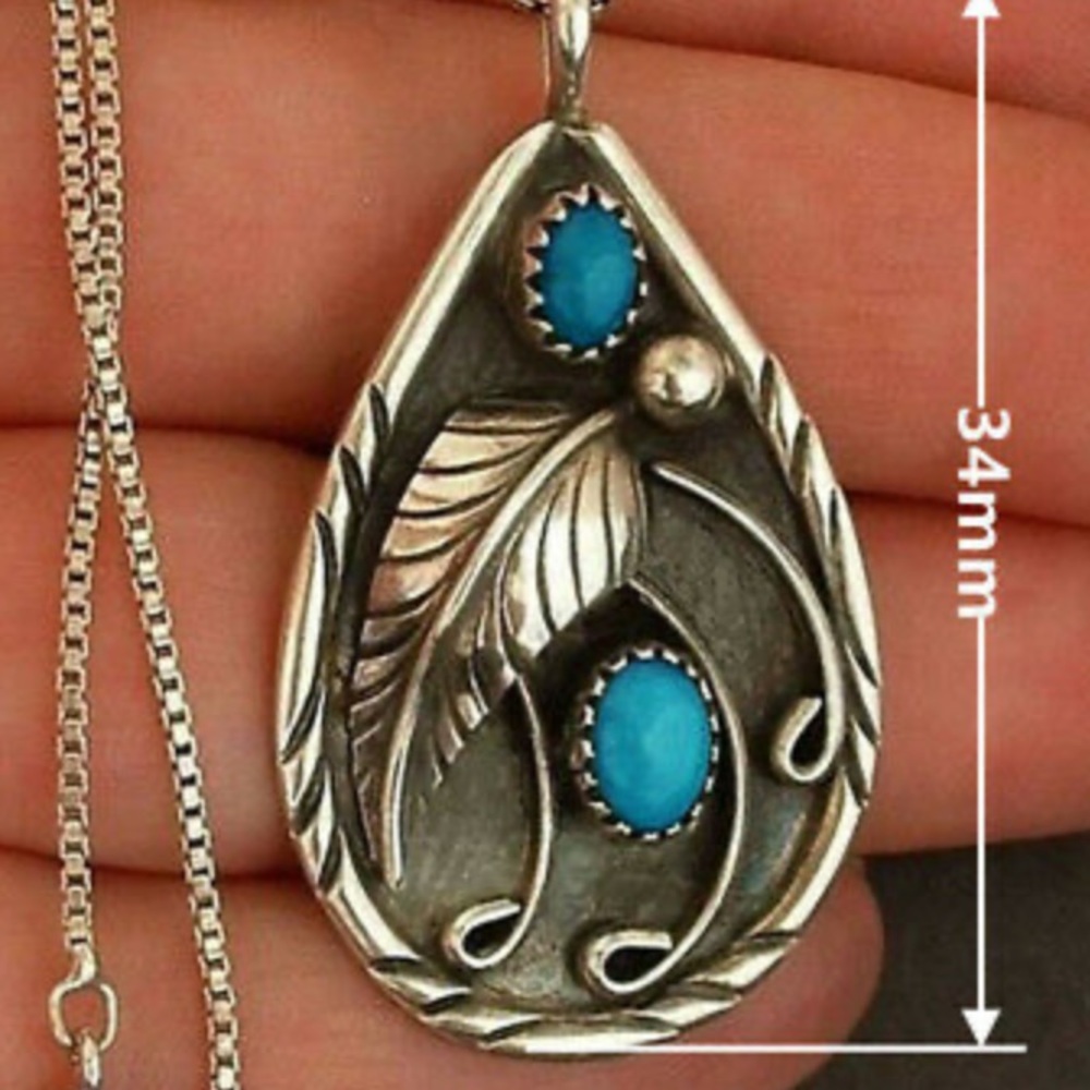 New Sterling silver Boho Necklace - Picture 4 of 5
